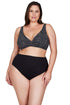 Artesands Zig Zag ROUCHED SIDE HIGH WAIST PANT